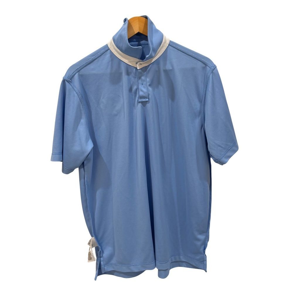 Columbia Golf Ole Miss 2022 National Champions Polo Shirt Omni-Wick L Blue - Picture 4 of 9